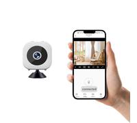 BSLVWG Mini Wireless Indoor Security Camera WiFi,1080P HD Smart Home Surveillance Cam with Remote Monitoring,Video Recording,One-Way Talk, Baby Monitor,Pet Camera, Nanny Cam,2.4G App Control,White