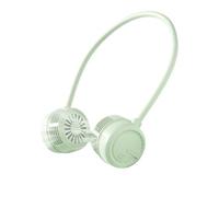 BSLVWG Portable Neck Fan,1200mAh echargeable Battery,Quiet Hands Free USB Fan with 3 Speeds Portable Fan,Strong Wind,360° Adjustable Wearable Fan for Sport Office Outdoor Travel (Green)