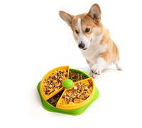 BSLVWG Slow Feeder Dog Bowls,Double Layer Anti-Choking Puzzle Dog Food Bowls, Non-Slip Interactive Puzzle Feeder, Interactive Feeding Slow Down Eating, Suitable for Small/Medium/Larger Dogs
