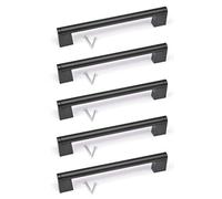 BSM Marketing Black Kitchen Cupboard Cabinet Boss Bar Door Handle Knob (5, 192mm)