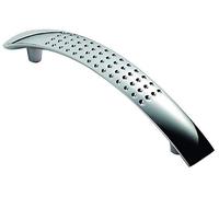 BSM Marketing Chrome Bow D Style DIMPLE Kitchen Door Handles Doors or Drawers - 96mm and 128mm (10, 96mm)