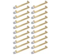 BSM Marketing Gold Finish Square Modern Kitchen Cupboard Cabinet Drawer Bar Door Handle Knob (20, 256mm)