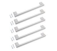 BSM Marketing Kitchen Cupboard Cabinet Keyhole Boss Bar Door Handle Knob Brushed Stainless Steel (5, 192mm)