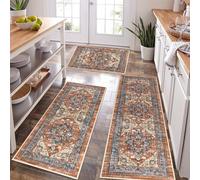 Bsmathom Farmhouse Kitchen Rugs Sets 3 Piece with Runne, Non Slip Kitchen Rugs and Mats Set Non Skid Washable Kitchen Floor Mat for Kitchen Floor Hallway Living Room Office Entryway