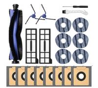 BSMIR 21 Pack Replacement Accessories Kit Compatible with eufy X10 Pro Omni, 8 Dust Bags, 6 Mop Pads, 2 Filters, 2 Side Brushes, 1 Roller Brush, Screwdriver and Cleaning Brush