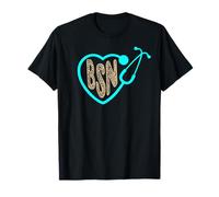 BSN Bachelor of Science in Nursing Heart Leopard Nurse Week T-Shirt