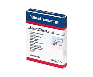 BSN Medical/Jobst 7261100 Cutimed Sorbact Antimicrobial Hydrogel Dressing, 7.5 cm Width, 7.5 cm Length (Pack of 10)