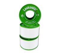 BSN Medical Leukosilk 1 in x 9.2 m | Artificial Silk Surgical Tape | Strong Grip | 3 Rolls