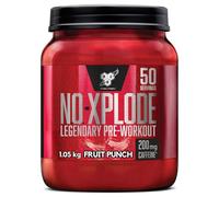 BSN N.O.-Xplode Pre Workout Powder with Creatine Monohydrate, Beta Alanine, Caffeine, Vitamin D & Vitamin B Complex by BSN - Fruit Punch, 50 Servings, 1kg