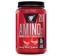 BSN Nutrition Amino X Supplement with Vitamin D, Vitamin B6 and Amino Acids, Fruit Punch Flavour, 70 Servings, 1 kg