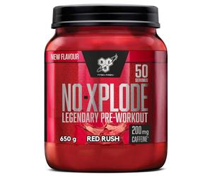 BSN Nutrition NOX Pre Workout Powder Food Supplement, Energy and Focus Booster with Caffeine, Amino Acids, Vitamin C and Zinc, Red Rush Flavour, 50 Servings, 650 g