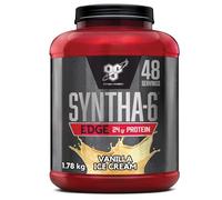 BSN Nutrition Protein Powder Syntha 6 Edge Low Carb and Sugar Whey Protein Shake with Whey Protein Isolate and BCAAs, Muscle Gain Powder, Vanilla Ice Cream Flavour, 48 Servings, 1.87 kg