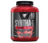 BSN Nutrition Protein Powder Syntha 6 Edge Low Carb and Sugar Whey Protein Shake with Whey Protein Isolate and BCAAs, Muscle Gain Powder, Strawberry