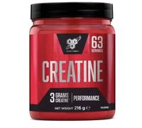BSN DNA Creatine Monohydrate Powder, Sports Nutrition Pre Workout and Post Workout Supplement, to support and performance, Unflavoured, 216 g, 63 Servings