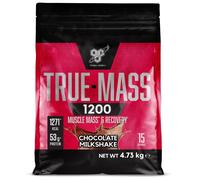 BSN True Mass 1200, Mass Gainer Protein Powder with Whey Isolate and Carbohydrates, Weight and Muscle Gain and Post Workout Recovery, Chocolate