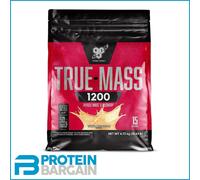 BSN True Mass 1200, Mass Gainer Protein Powder with Whey Isolate and Carbohydrates, Weight and Muscle Gain and Post Workout Recovery, Vanilla Ice Cream Flavour, 15 Servings, 4.8 kg
