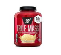 BSN True Mass Mass Gainer Whey Protein Powder with BCAAs and Glutamine for Weight Gain and Muscle Recovery, Vanilla Milkshake, 16 Servings, 2.64 kg