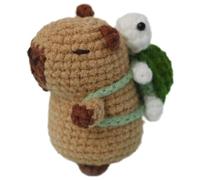 BSNRDX Beginners Crochet Starter Kit 1 Set Adorable Capybara+Turtle Perfect for Novice Crafters, Ideal Creative DIY Gift for Craft Lovers, Step-by-Step Video Tutorials, Knitting Kit for Adult Kids