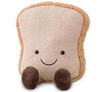 BSNRDX Cute Plush Toys for Kids, Funny Bread Shape Plush Toy Cushion, Soft Plush Toy Toast Cut Bread Cushion, Kids Adult Stuffed Plush Cushion, Home Decor-18 cm