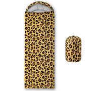 BSNTHO Leopard Printed Camping Sleeping Bags,3 Season Warm & Cool Weather,Lightweight,Waterproof Sleeping Bags for Adults & Kids,Traveling,and Outdoors,Camping Gear Equipment,31x90inch