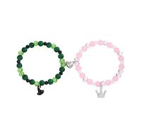 Bsoepnr Elphaba Galinda Friendship Bracelet, Rhinestone Matching Bracelet for Friend Couple Girls Teenage Women, Crown Witch Wicked Hat Best Friend Present for Valentine Birthday Christmas