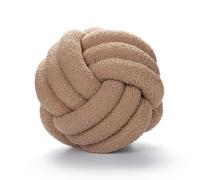 BSOMAM Knot Ball Pillow, Knotted Ball Throw Pillow Ultra Soft Companionship Decorative Hand-woven Knotted Ball Lamb Velvet Sofa Cushion, Knot Cushion, Sofa Pillow for Bedroom (Khaki)