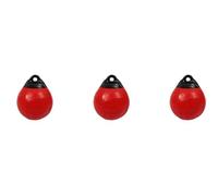 Bsowte 3X Heavy Duty PVC Boat Ball Round Anchor Buoy Dock Bumper Ball Inflatable Protection Marine Mooring Buoy Red