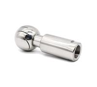 BSP 1/2 3/4 Inch SS304 Stainless Sanitary Rotary Spray Ball CIP Tank 360Degree Wash Fitting Homebrew Female Thread(3/4")