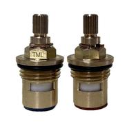 BSP 1/2" Replacement Quarter Turn ceramic tap valve cartridge 20 spline x 47mm Fits Mondella Wren Magnet Neptune Tap