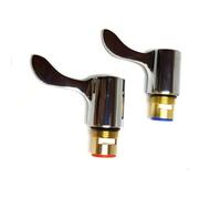 BSP 3/4" Cartridge Pair and Chrome 24 Spline Handle Lever Reviver Repair Kit for Bath taps