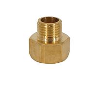 BSP Connector 2PCS Brass Reducer Connector Female Male BSP Thread Tap Pipe Adapter for Hose Pipe (1/8" Male to 1/4" Female)