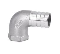 BSP Female Hose Barb Elbow 90 Deg SUS304 Pipe Fitting Connector(32mm,1-1/4")
