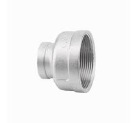BSP Female to Female Thread Reducer, for Home DIY 304 Stainless Steel Pipe Fitting Connector Adpater(DN25 to DN20)