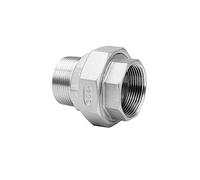 BSP Female to Male Thread 304 Stainless Steel Union Pipe Fitting Connector Adapter - 1 Piece, Various(1/4Inch)