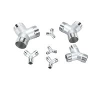 BSP Male+Female Threaded 3 Way Tee Y Type Pipe Fitting 1/4" 3/8” 1/2" 3/4" 1" 2" Threaded SS304 Stainless Steel Multifunction(Y Female,1/2")