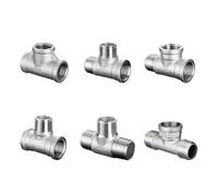 BSP Male+Male+Female Threaded 3 Way Tee T Pipe Fitting 1/4" 1/2" 3/4" 1" 1-1/4" 1-1/2"BSP Threaded 304 Stainless Steel(M x M x F,1")