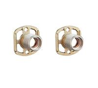 BSP Wall Mounting Bar Valve Fixing Brackets for Bar Shower Or Bath Mixer Tap (Pair) | Shower Fixings | Wall Mount Kit | Fast Fit Fixings | Pair |