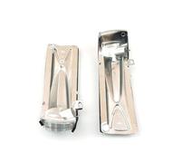 BSP908 2 Pcs Side Door Wing Mirror Indicator Lamp White Lens R+L 71765449 71765377 Compatible With F.ia.t Doblo 2 O.pe.l Combo D
