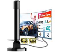 BsphereX TV Aerial - Freeview Indoor TV Aerial with 360-Degree Reception, Magnetic Base & 300+ Miles Long Range - Supports 4K/1080P for All TVs