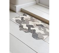 BSpoiled "Shape-It Door Mat Geo-Wave, PVC Coil Door Mat Hallway Carpet Rug Waterproof Easy to Clean Easy to Cut DIY Doormat (Geo-Wave)