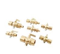 BSPP 1/8"-3/4" Brass Two-Way Cock Female Male Thread Valve Flexible Joint