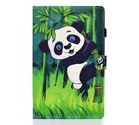 Bspring Case for Galaxy Tab A8 10.5 inch 2022 SM-X200/ SM-X205/ SM-X207, PU Leather Stand Folio Cover, With Auto Wake/Sleep for Samsung Tablet A8 Case,Panda