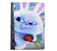 Bspring iPad 9.7 Inch 2018/2017 Air 2/ iPad Air Case, Ultra Slim Shell Lightweight Folio Stand Book Cover Design Auto Sleep Wake Corner Protective Wallet Case for Apple iPad 6th/5th Gen, Rabbit