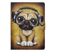 Bspring iPad 9.7 Inch 2018/2017 Air 2/ iPad Air Case, Ultra Slim Shell Lightweight Folio Stand Book Cover Design Auto Sleep Wake Corner Protective Wallet Case for Apple iPad 6th/5th Gen, Yellow dog