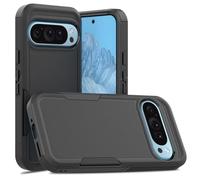 Bspring Rugged Armor Case Compatible with Google Pixel 9/9 Pro, Dual Layer Rugged Bumper No Slip Shockproof Full Coverage Protective Case Cover For Google Pixel 9 Pro/Pixel 9,Black