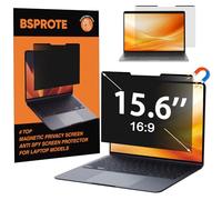 BSPROTE Magnetic Laptop Privacy Screen 15.6 Inch 16:9- Removable Anti-Glare Blue Light Filter, Computer Privacy Screen Shield Compatible with 15.6'' Hp Acer Asus Lenovo Dell Samsung Portable Monitor