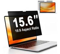 BSPROTE Magnetic Laptop Privacy Screen 15.6 Inch 16:9, Removable Anti-Glare Blue Light Filter, Computer Privacy Screen Shield for 15.6'' Hp Acer Asus Lenovo Dell Samsung Portable Monitor