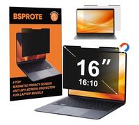 BSPROTE Magnetic Laptop Privacy Screen 16 Inch 16:10 Display- Removable Anti-Glare Blue Light Filter, Computer Privacy Screen Shield, Not for 16.1'' Laptops