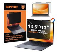BSPROTE Magnetic Privacy Screen for MacBook Air 13.6 & 13 Inch (2022-2025, M2, M3, M4), Reduce Eye Strain Laptop Privacy Screen Shield and Protector for Mac 13In (Model A2681 A3113 A3240)