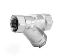 BSPT Female Y Strainer Valve, 304 Stainless Steel, 80 Mesh Screen, Multi-Size 1/4" 3/8" 1/2" 3/4" 1" 1-1/2" 2" 4", 1 PC(DN50 2 Inch)